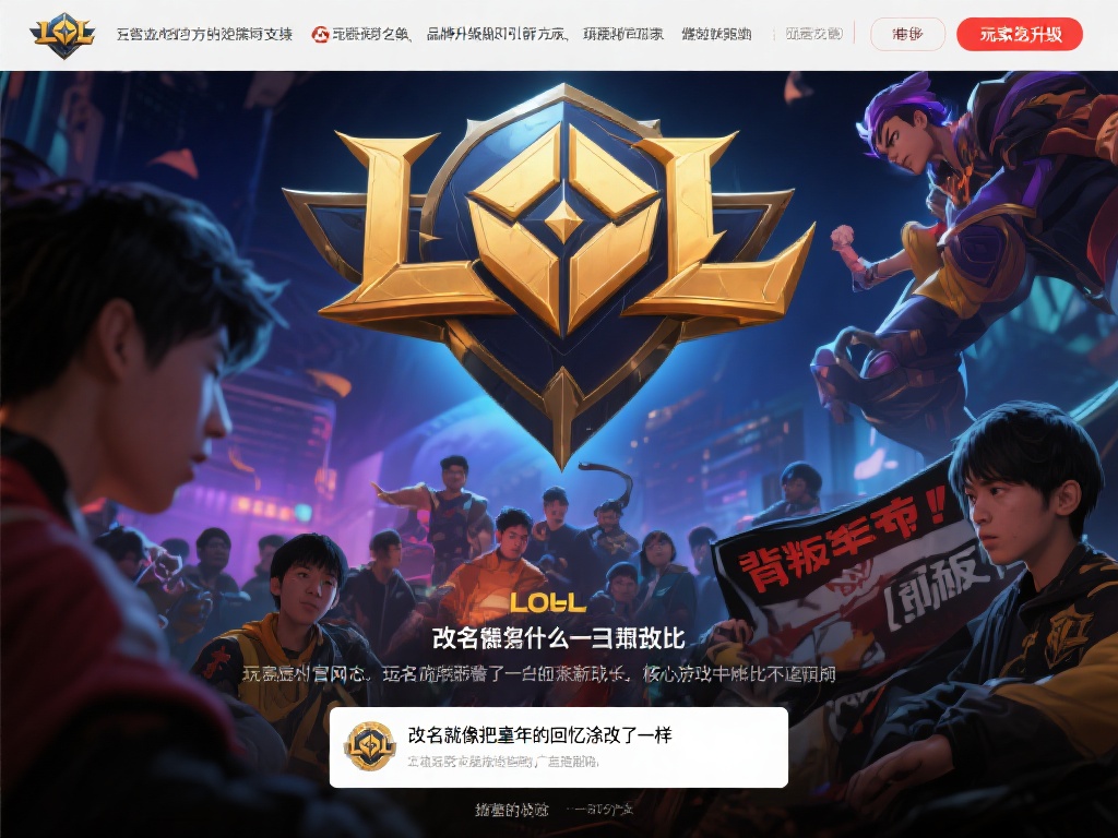 LOL官网更名风波揭秘，玩家意见分歧严重！